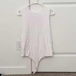 nuuds White Sleeveless Bodysuit